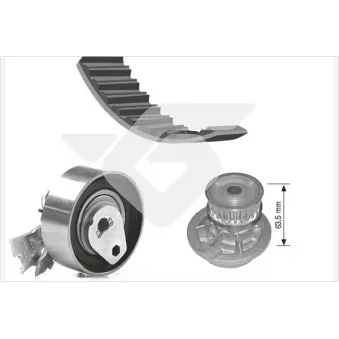 Pompe à eau + kit de courroie de distribution HUTCHINSON KH98WP21