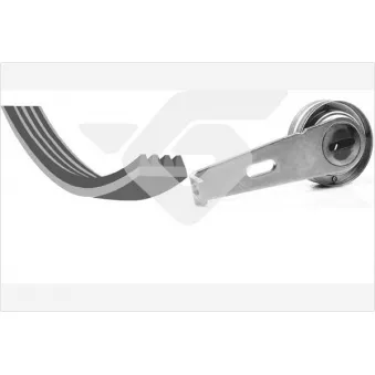 Jeu de courroies trapézoïdales à nervures HUTCHINSON KHV04