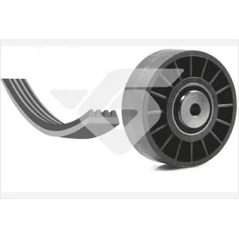 Jeu de courroies trapézoïdales à nervures HUTCHINSON KHV09