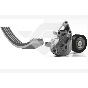 Jeu de courroies trapézoïdales à nervures HUTCHINSON KHV112