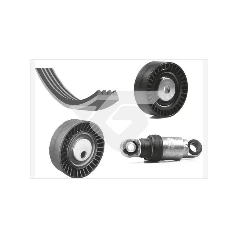 Jeu de courroies trapézoïdales à nervures HUTCHINSON KHV119