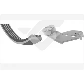 Jeu de courroies trapézoïdales à nervures HUTCHINSON KHV120
