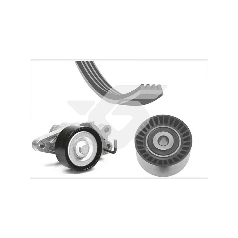 Jeu de courroies trapézoïdales à nervures HUTCHINSON KHV123