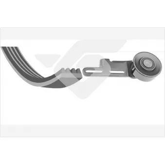Jeu de courroies trapézoïdales à nervures HUTCHINSON KHV136
