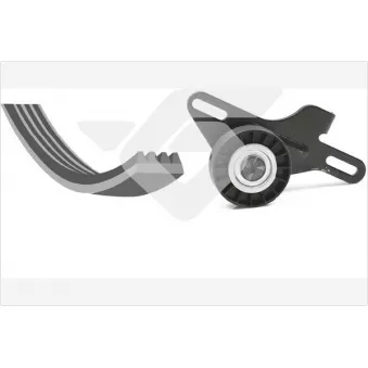 Jeu de courroies trapézoïdales à nervures HUTCHINSON KHV157