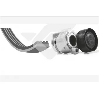 Jeu de courroies trapézoïdales à nervures HUTCHINSON KHV160