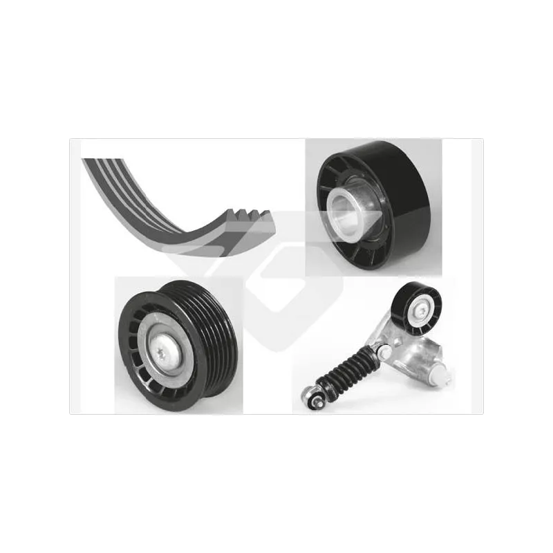 Jeu de courroies trapézoïdales à nervures HUTCHINSON KHV178