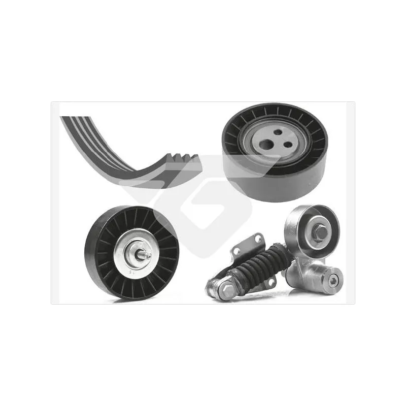 Jeu de courroies trapézoïdales à nervures HUTCHINSON KHV182
