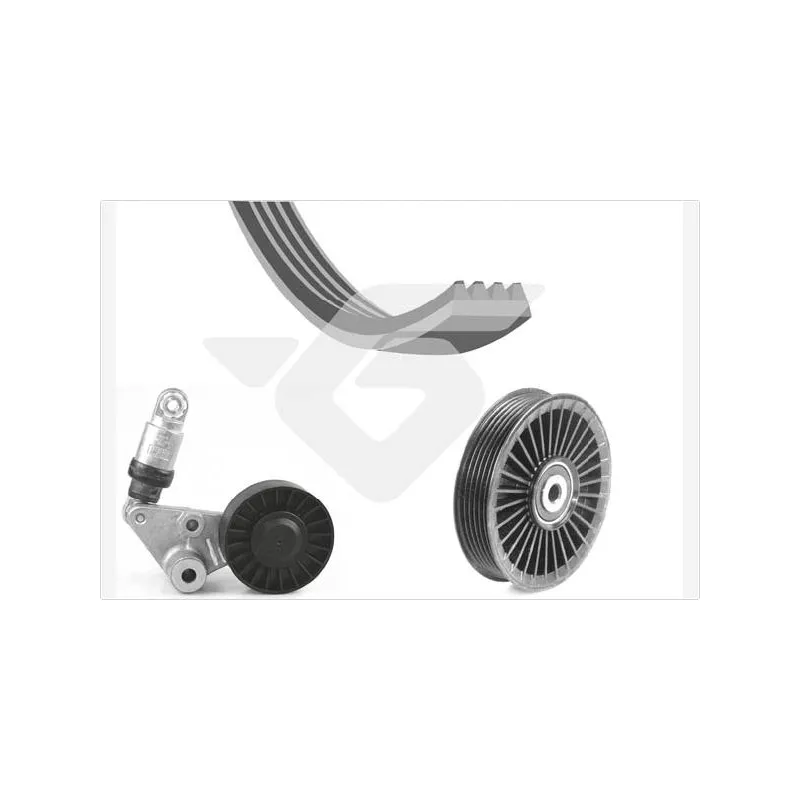 Jeu de courroies trapézoïdales à nervures HUTCHINSON KHV204