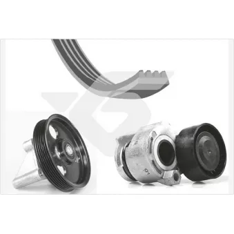 Jeu de courroies trapézoïdales à nervures HUTCHINSON KHV209