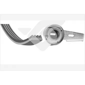 Jeu de courroies trapézoïdales à nervures HUTCHINSON KHV21