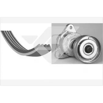 Jeu de courroies trapézoïdales à nervures HUTCHINSON KHV220