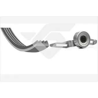 Jeu de courroies trapézoïdales à nervures HUTCHINSON KHV23