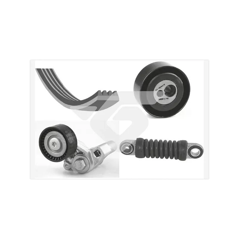 Jeu de courroies trapézoïdales à nervures HUTCHINSON KHV39