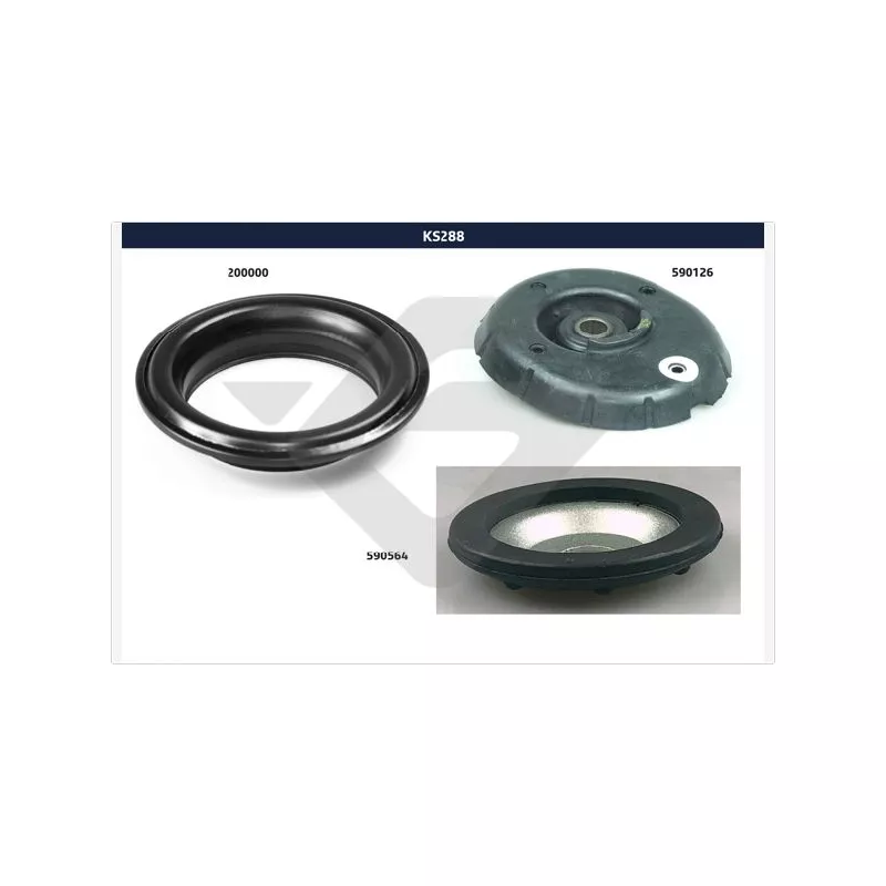 Kit de réparation, coupelle de suspension HUTCHINSON KS 288