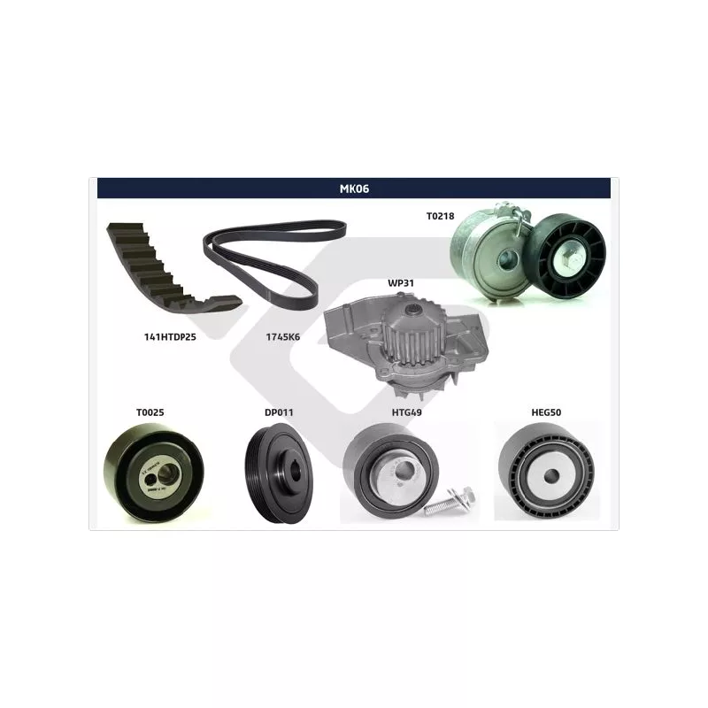 Kit de distribution HUTCHINSON MK06