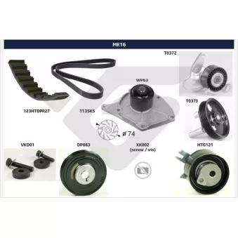 Kit de distribution HUTCHINSON MK16