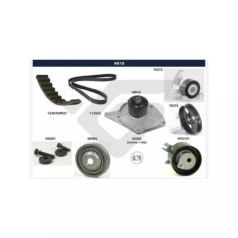 Kit de distribution HUTCHINSON MK19