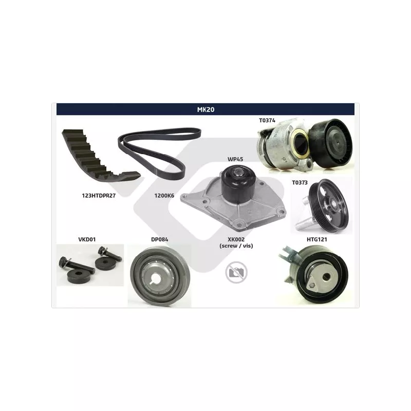 Kit de distribution HUTCHINSON MK20