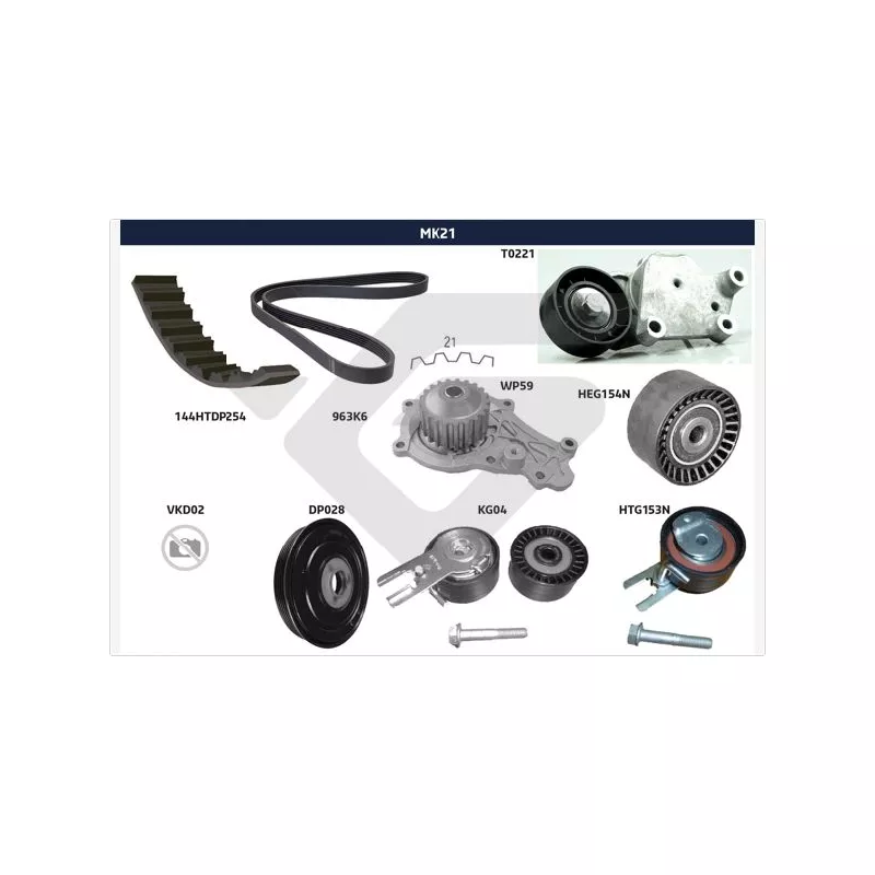 Kit de distribution HUTCHINSON MK21