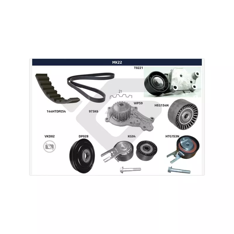 Kit de distribution HUTCHINSON MK22