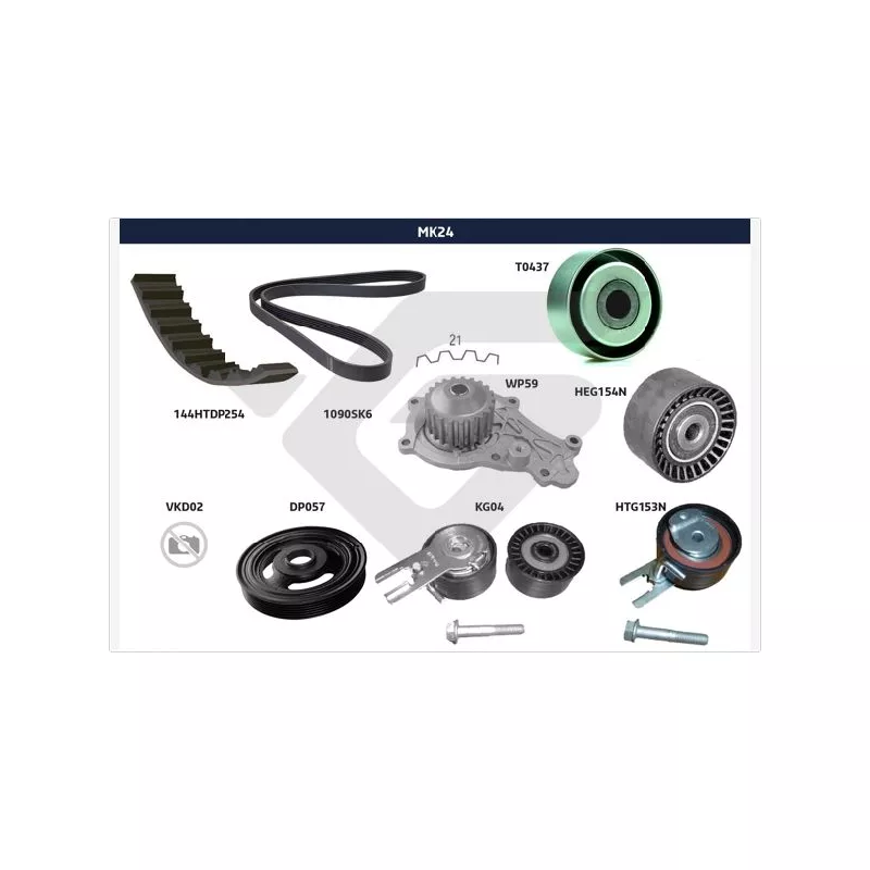 Kit de distribution HUTCHINSON MK24