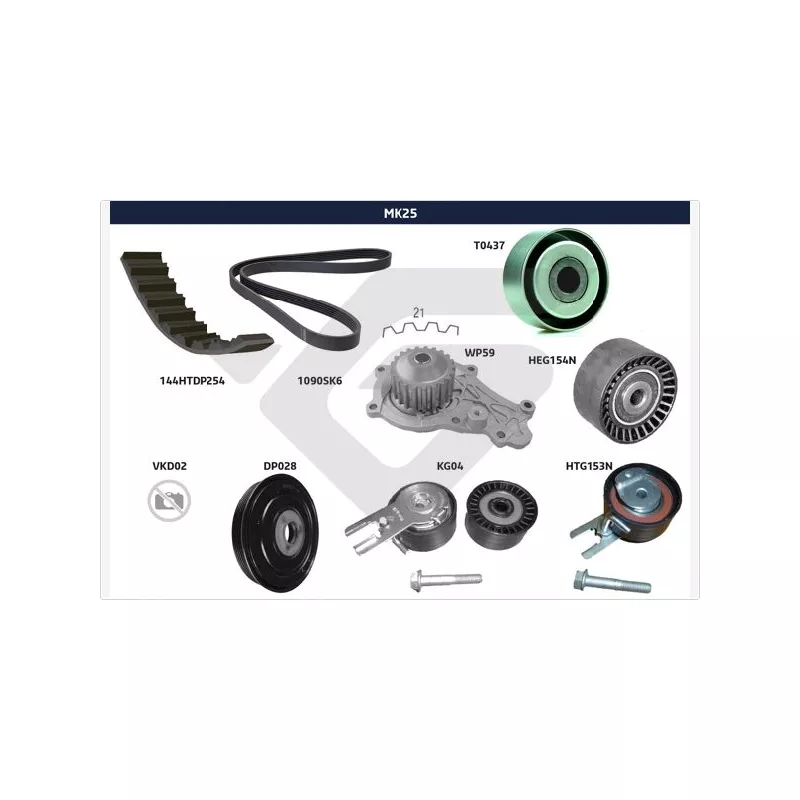 Kit de distribution HUTCHINSON MK25