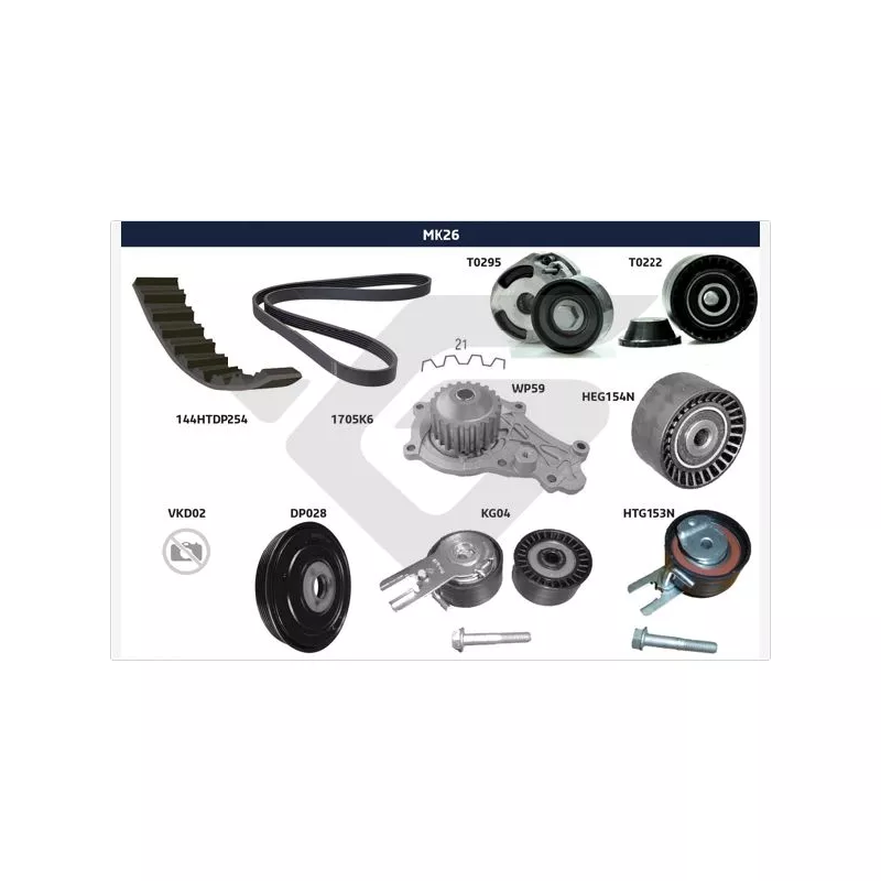 Kit de distribution HUTCHINSON MK26