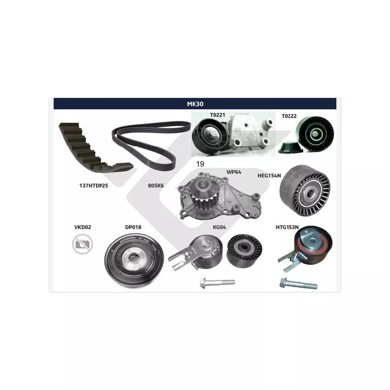 Kit de distribution HUTCHINSON MK30