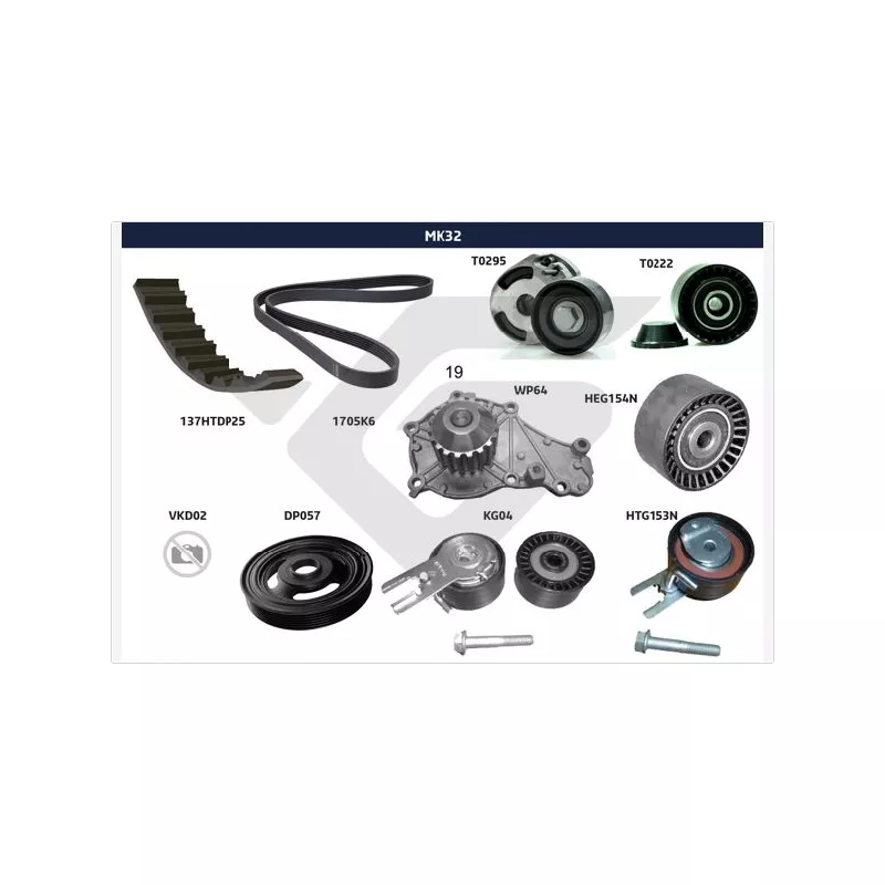 Kit de distribution HUTCHINSON MK32