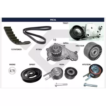 Kit de distribution HUTCHINSON MK34