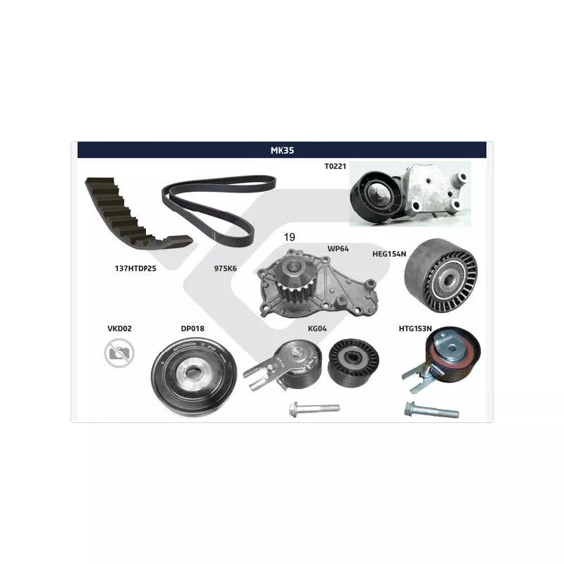 Kit de distribution HUTCHINSON MK35