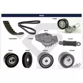 Kit de distribution HUTCHINSON MK36
