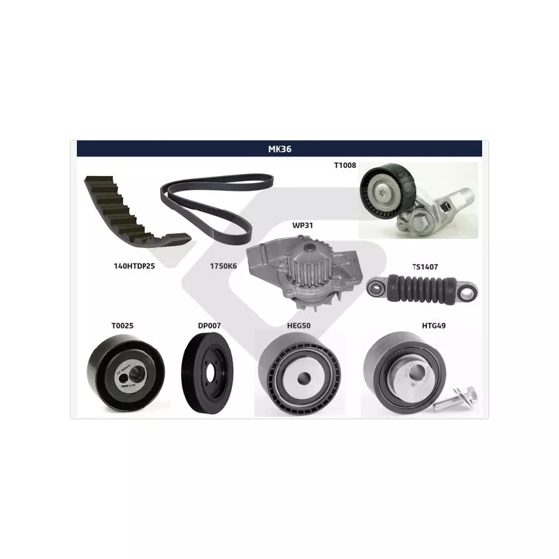 Kit de distribution HUTCHINSON MK36