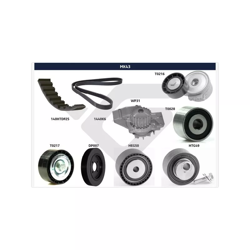 Kit de distribution HUTCHINSON MK43