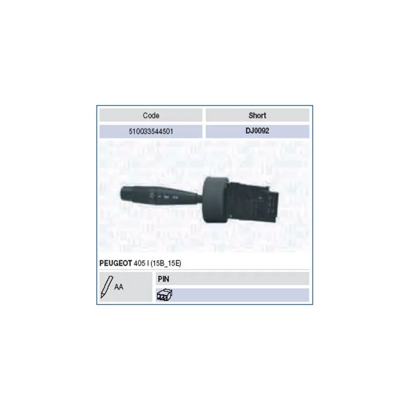 Commutateur de colonne de direction MAGNETI MARELLI 510033544501