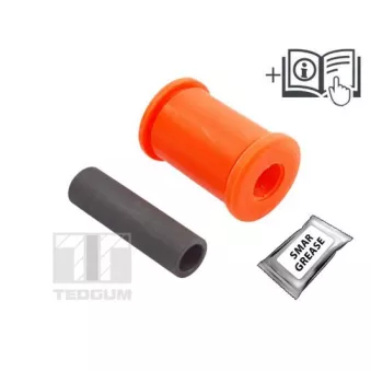 Coussinet de palier, ressort à lames pour capot TEDGUM TED39115