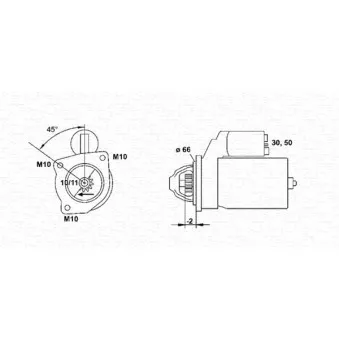 Démarreur MAGNETI MARELLI 943251144010