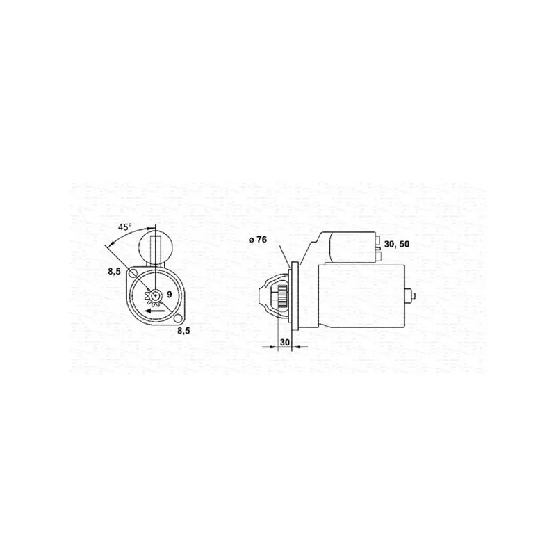 Démarreur MAGNETI MARELLI 943251269010