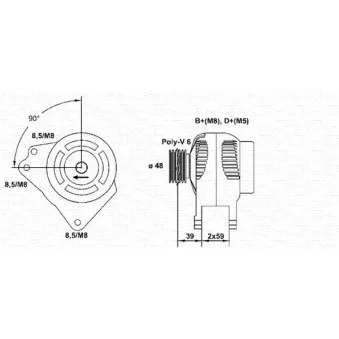 Alternateur MAGNETI MARELLI