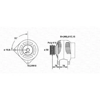 Alternateur MAGNETI MARELLI