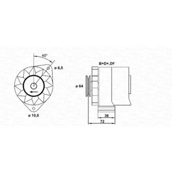 Alternateur MAGNETI MARELLI