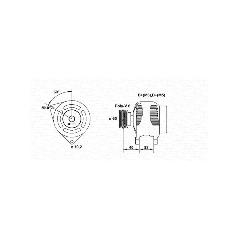 Alternateur MAGNETI MARELLI 943356515010