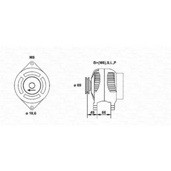 Alternateur MAGNETI MARELLI