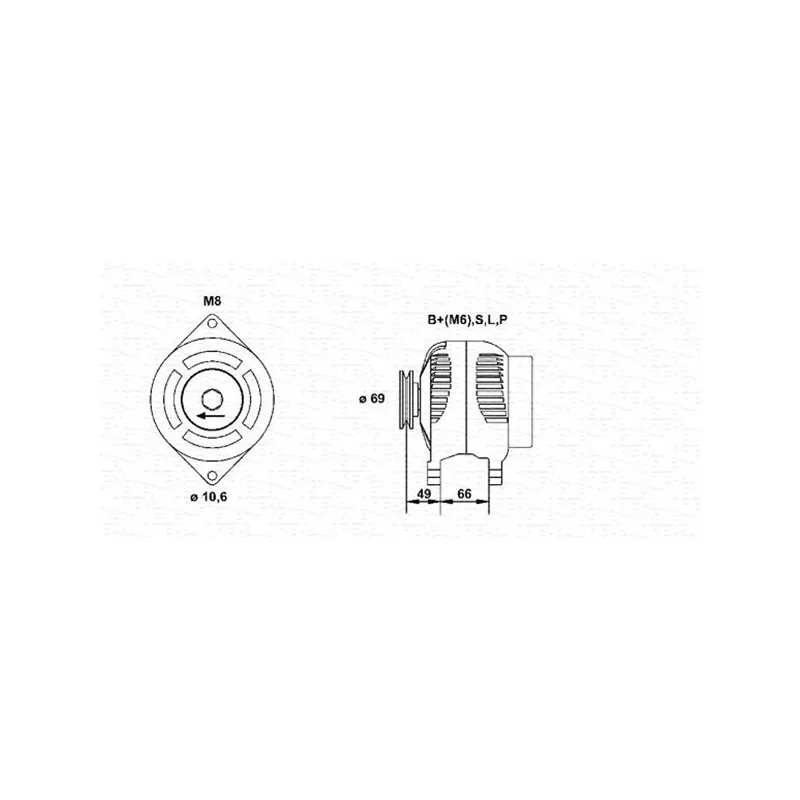 Alternateur MAGNETI MARELLI 943356579010