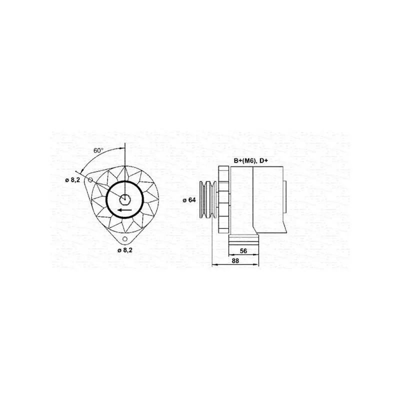 Alternateur MAGNETI MARELLI 943356723010