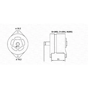 Alternateur MAGNETI MARELLI