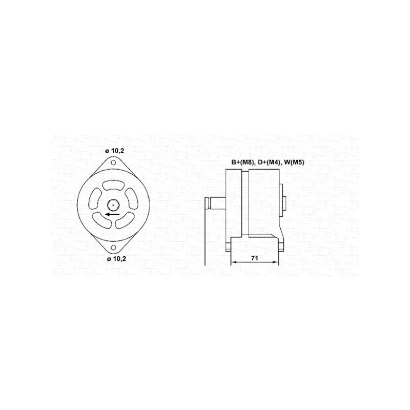 Alternateur MAGNETI MARELLI 943356849010