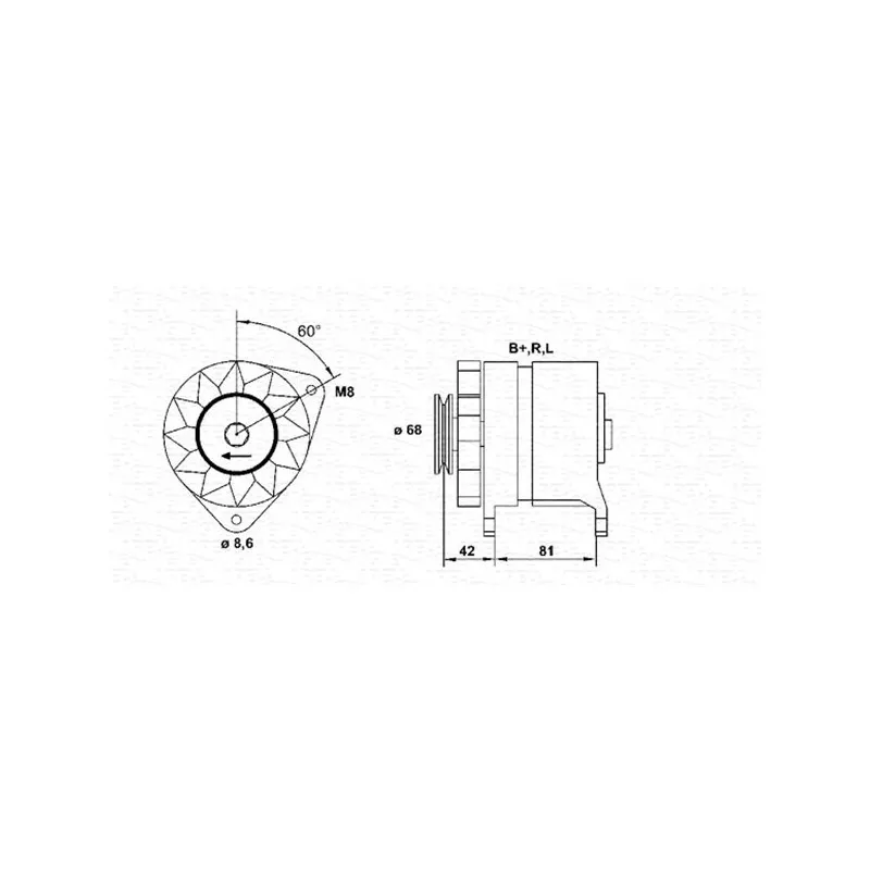 Alternateur MAGNETI MARELLI 943356940010