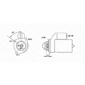 Démarreur MAGNETI MARELLI 944251059010